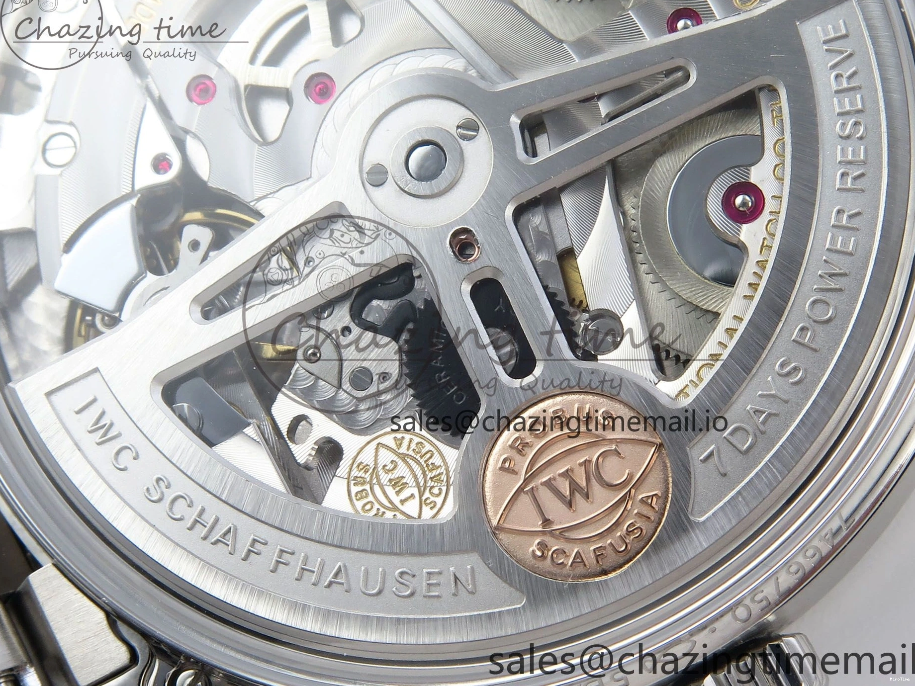 MIROTIME 0312 Portugieser Auto IWC0562B APSF 1:1 Best Edition Gold Dial on SS Bracelet A Reliable 6996